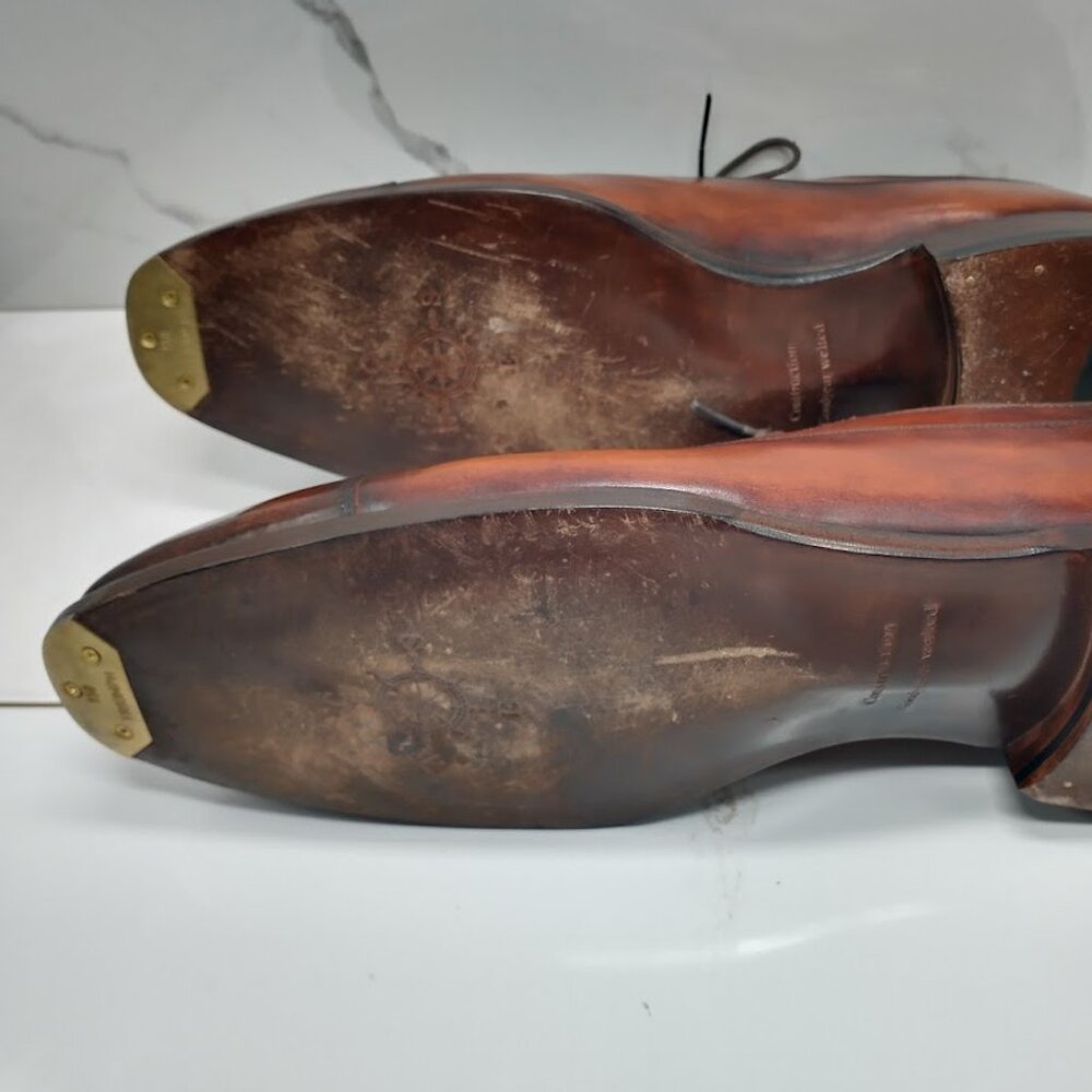 CNES Mottle Calf Balmoral Oxford | US 12 | Bolognese Goodyear | Toe Plates - Picture 11 of 12
